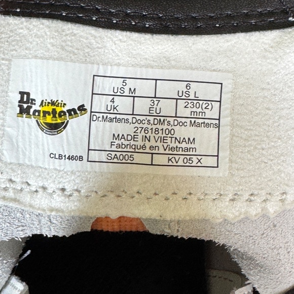 Dr. Martens 2976 Twin Zip White Leather Chelsea Boots Women's Size 6 - Picture 8 of 12